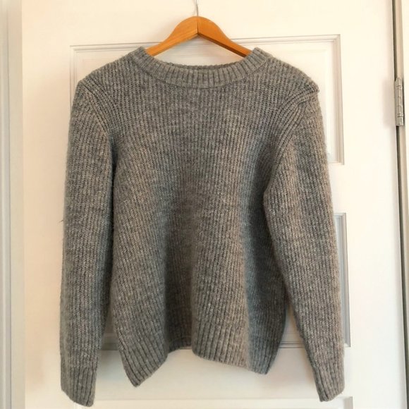 Topshop Sweaters - Topshop - Cosy Crew Neck Sweater -Grey